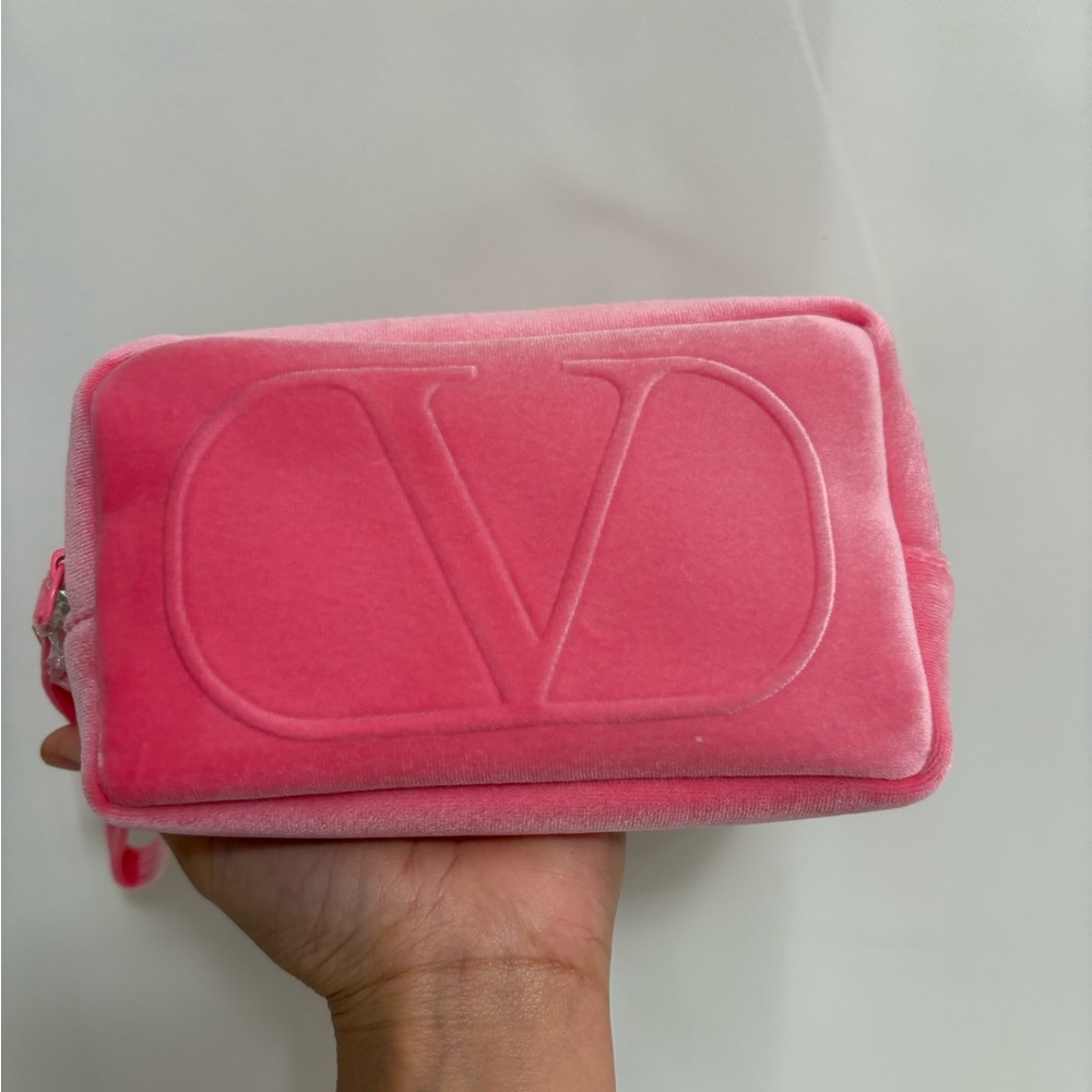 Valentino Mini Velvet Pouch with straps - Picture 7 of 9